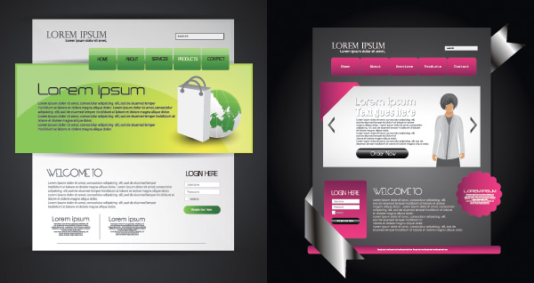 網(wǎng)站模板設(shè)計(jì)與平面廣告 素材中國的視覺美學(xué)融合